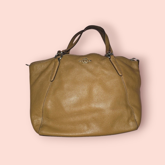 Coach Handbags - Coach Leather Small Kelsey Satchel Brown Women's Purse Handbag